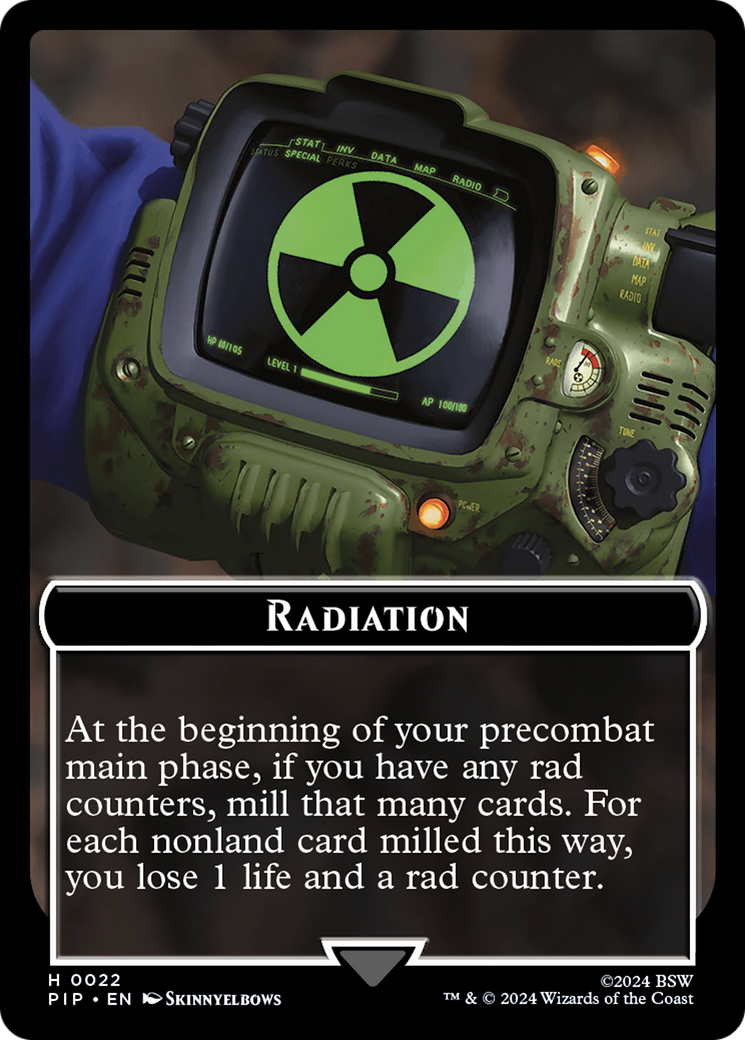 Radiation // Robot Double-Sided Token [Fallout Tokens] | Fandemonia Ltd