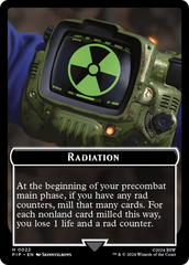 Radiation // Zombie Mutant Double-Sided Token [Fallout Tokens] | Fandemonia Ltd