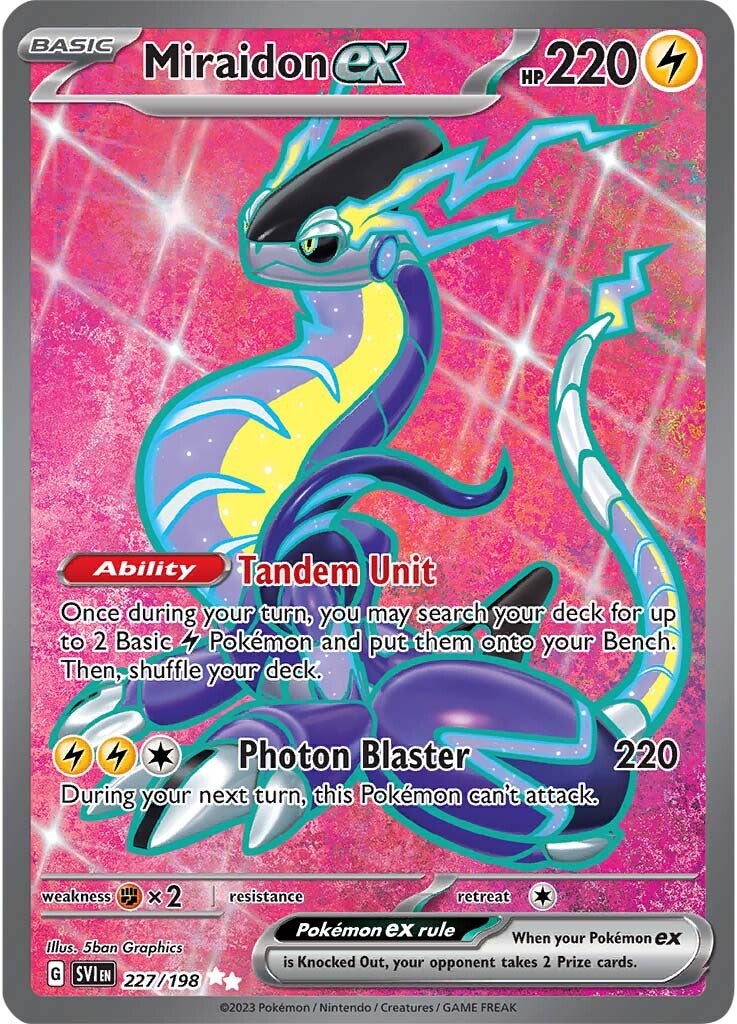 Miraidon ex (227/198) [Scarlet & Violet: Base Set] | Fandemonia Ltd