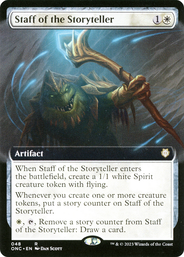 Staff of the Storyteller (Extended Art) [Phyrexia: All Will Be One Commander] | Fandemonia Ltd