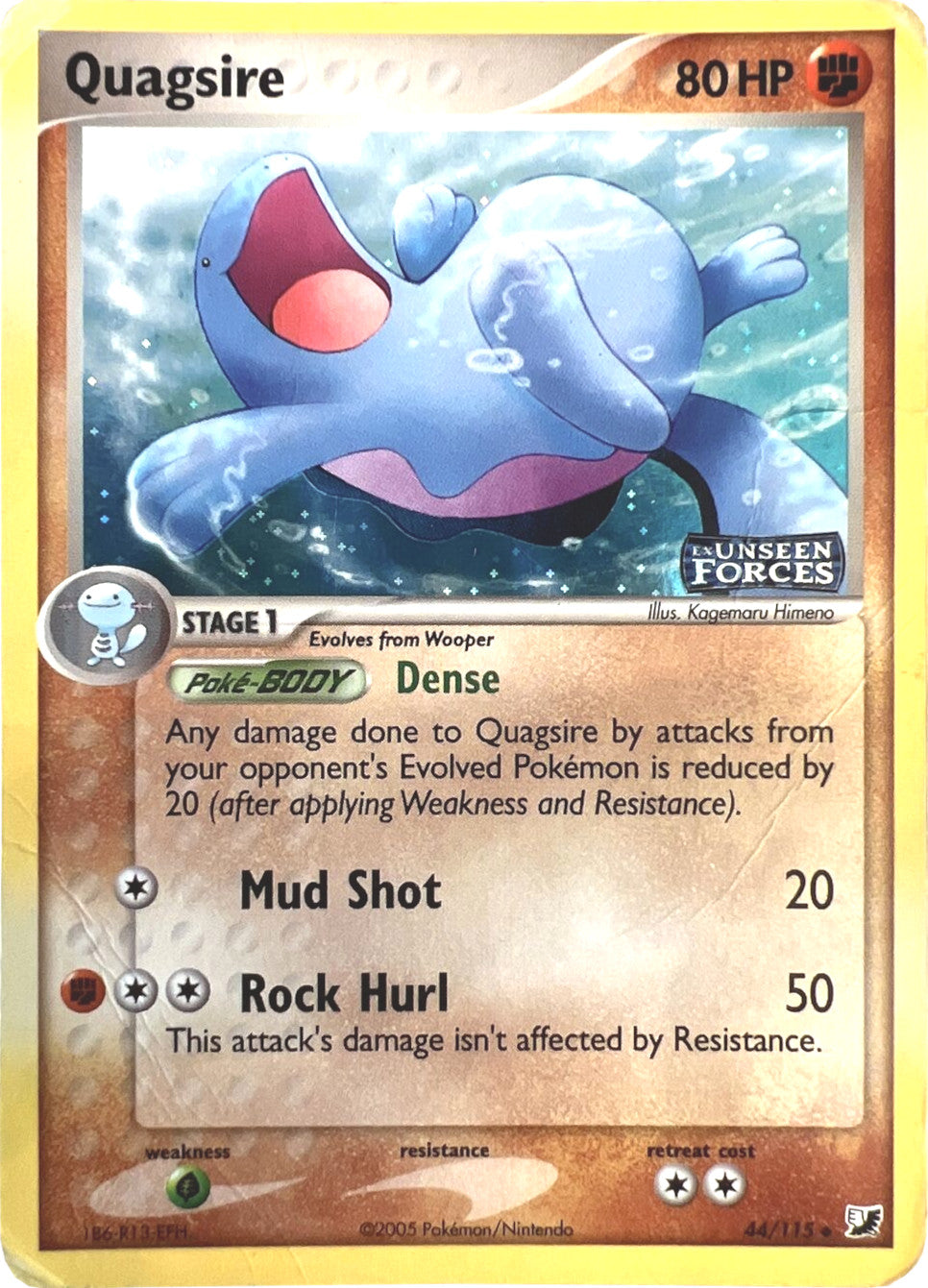 Quagsire (44/115) (Stamped) [EX: Unseen Forces] | Fandemonia Ltd