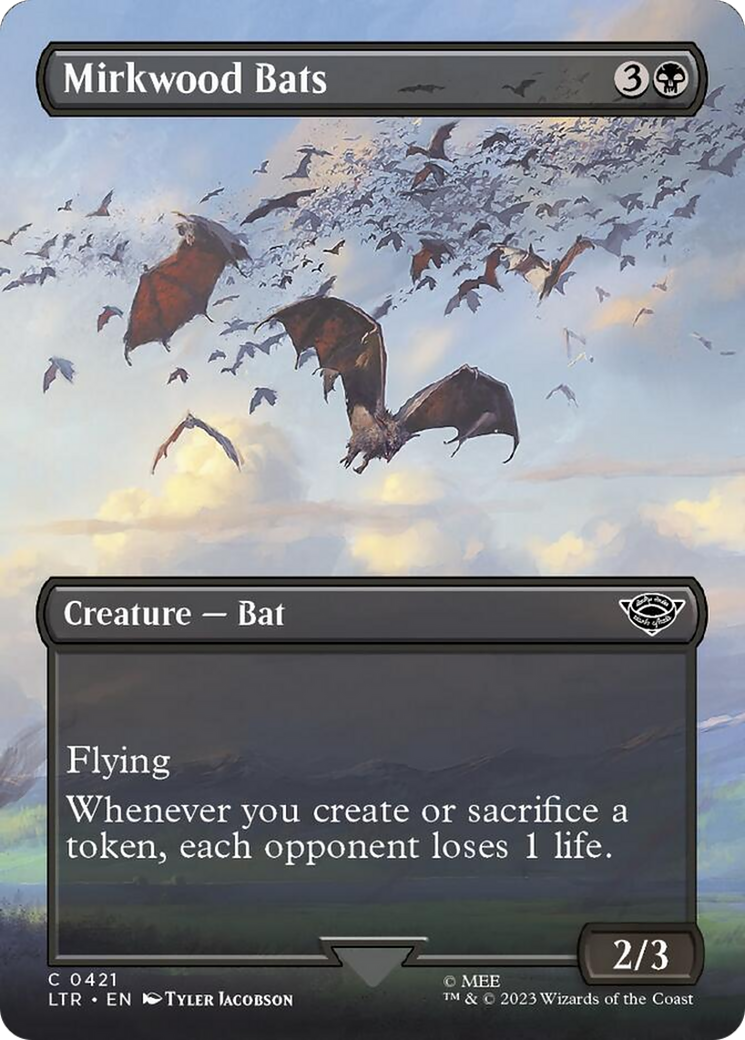 Mirkwood Bats (Borderless Alternate Art) [The Lord of the Rings: Tales of Middle-Earth] | Fandemonia Ltd