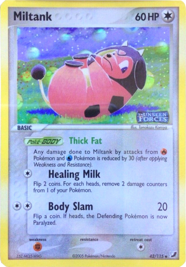 Miltank (42/115) (Stamped) [EX: Unseen Forces] | Fandemonia Ltd