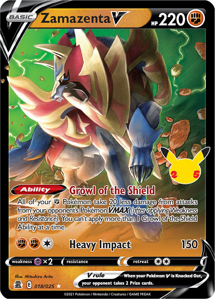 Zamazenta V (018/025) [Celebrations: 25th Anniversary] | Fandemonia Ltd