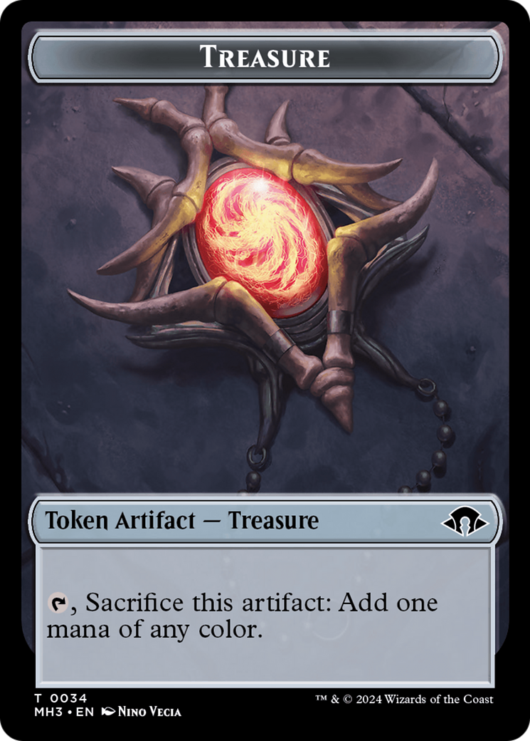 Phyrexian Germ // Treasure Double-Sided Token [Modern Horizons 3 Tokens] | Fandemonia Ltd