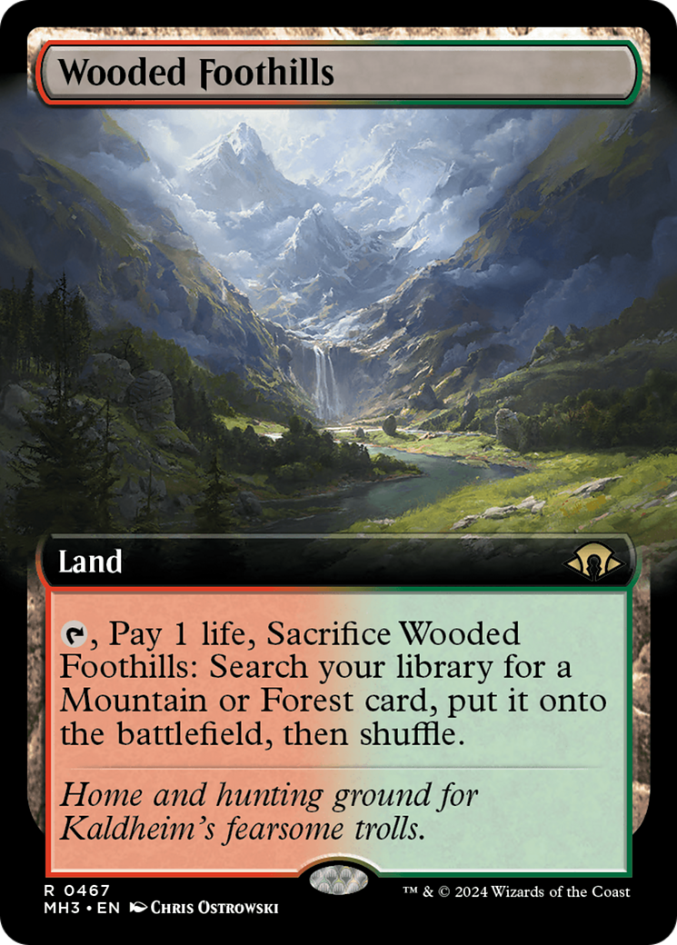 Wooded Foothills (Extended Art) [Modern Horizons 3] | Fandemonia Ltd