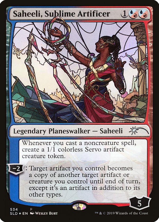 Saheeli, Sublime Artificer (Stained Glass) [Secret Lair Drop Promos] | Fandemonia Ltd