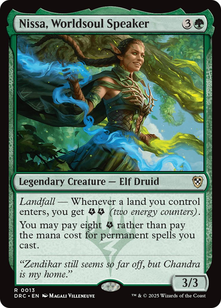 Nissa, Worldsoul Speaker [Aetherdrift Commander] | Fandemonia Ltd