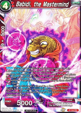 Babidi, the Mastermind (Power Booster) (P-144) [Promotion Cards] | Fandemonia Ltd