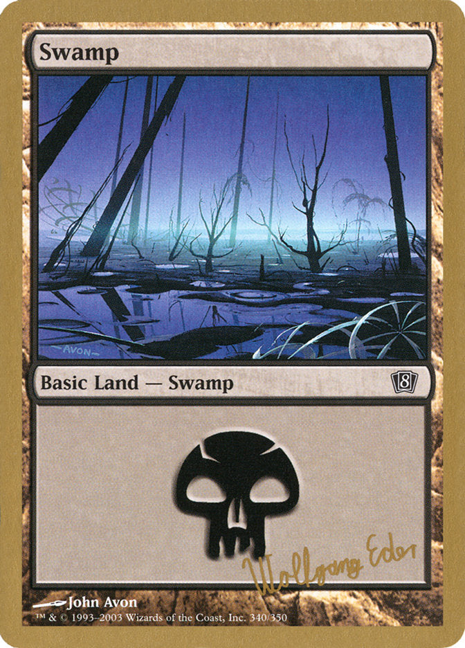 Swamp (we340) (Wolfgang Eder) [World Championship Decks 2003] | Fandemonia Ltd