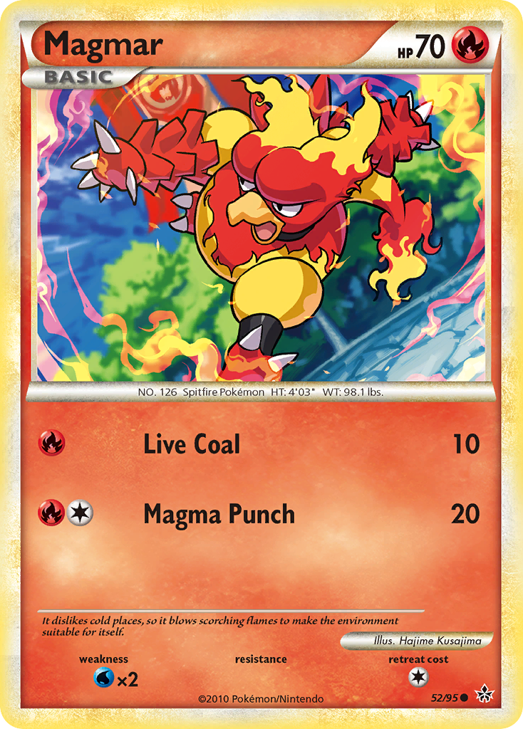 Magmar (52/95) [HeartGold & SoulSilver: Unleashed] | Fandemonia Ltd