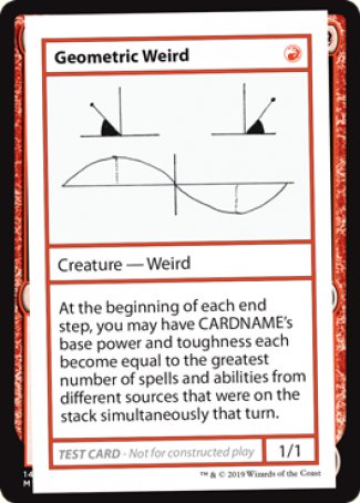 Geometric Weird (2021 Edition) [Mystery Booster Playtest Cards] | Fandemonia Ltd