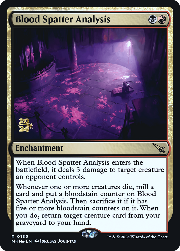 Blood Spatter Analysis [Murders at Karlov Manor Prerelease Promos] | Fandemonia Ltd