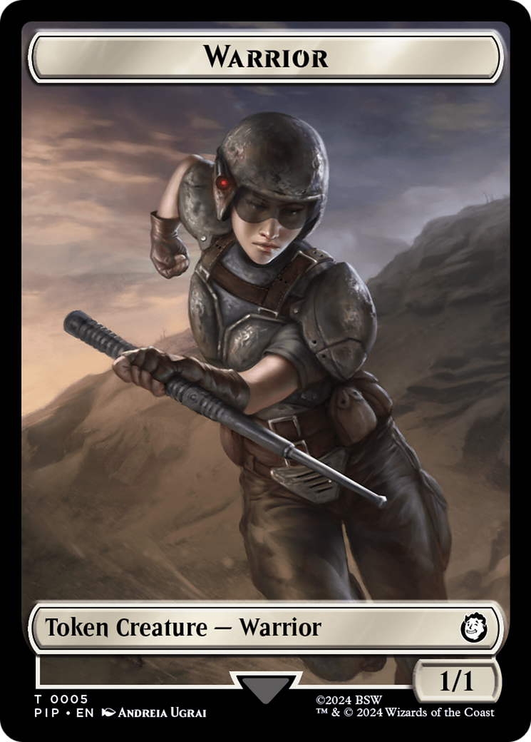 Energy Reserve // Warrior Double-Sided Token [Fallout Tokens] | Fandemonia Ltd