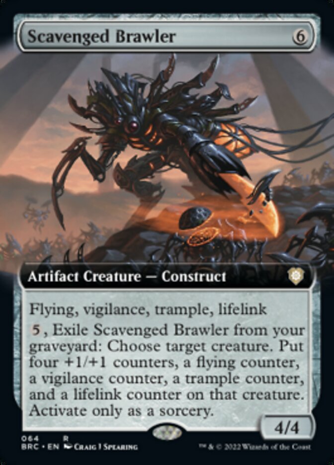 Scavenged Brawler (Extended Art) [The Brothers' War Commander] | Fandemonia Ltd