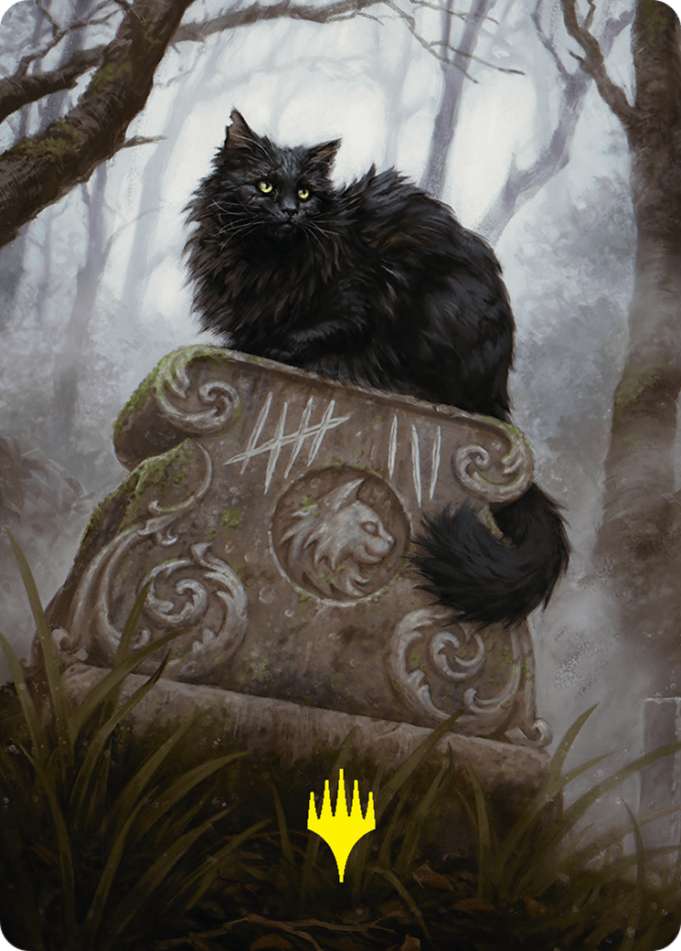 Nine-Lives Familiar 2 Art Card (36/54) (Gold-Stamped Planeswalker Symbol) [Foundations Art Series] | Fandemonia Ltd