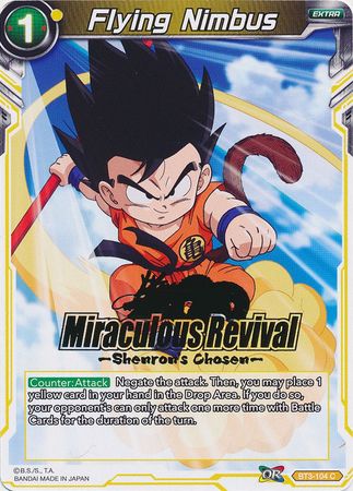 Flying Nimbus (Shenron's Chosen Stamped) (BT3-104) [Tournament Promotion Cards] | Fandemonia Ltd