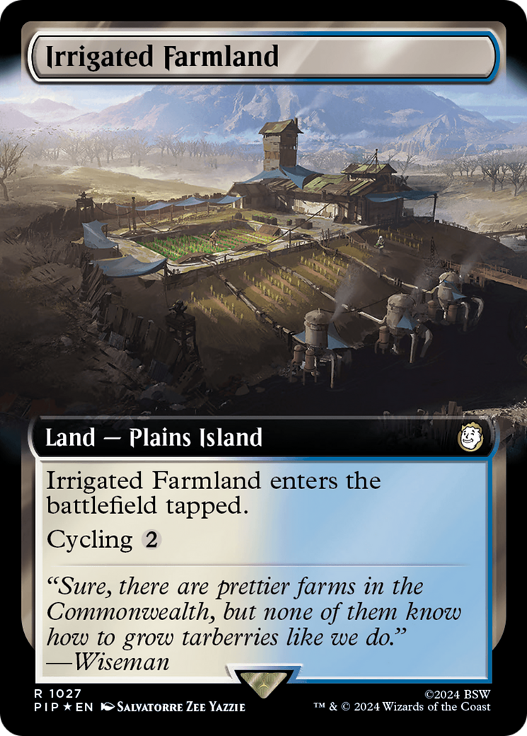 Irrigated Farmland (Extended Art) (Surge Foil) [Fallout] | Fandemonia Ltd