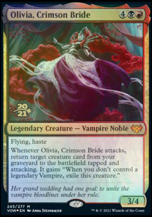 Olivia, Crimson Bride [Innistrad: Crimson Vow Prerelease Promos] | Fandemonia Ltd