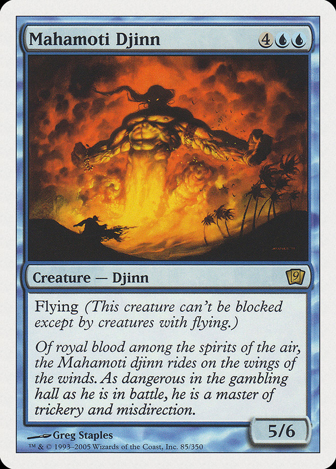 Mahamoti Djinn (9th Edition) [Oversize Cards] | Fandemonia Ltd