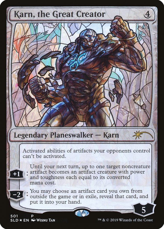 Karn, the Great Creator (Stained Glass) [Secret Lair Drop Promos] | Fandemonia Ltd