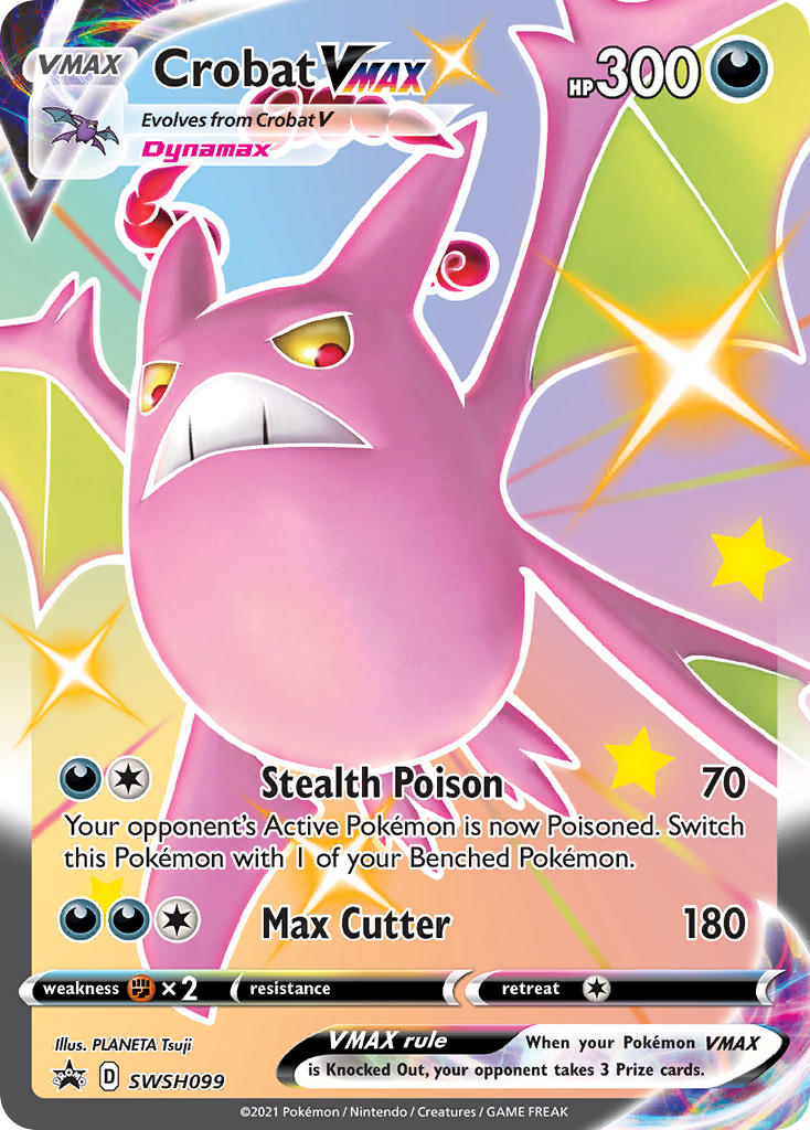 Crobat VMAX (SWSH099) (Jumbo Card) [Sword & Shield: Black Star Promos] | Fandemonia Ltd