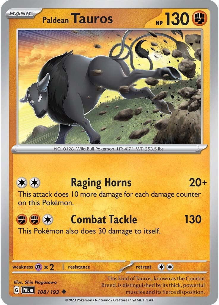 Paldean Tauros (108/193) [Scarlet & Violet: Paldea Evolved] | Fandemonia Ltd