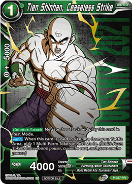 Tien Shinhan, Ceaseless Strike (Gold Stamped) (P-357) [Tournament Promotion Cards] | Fandemonia Ltd