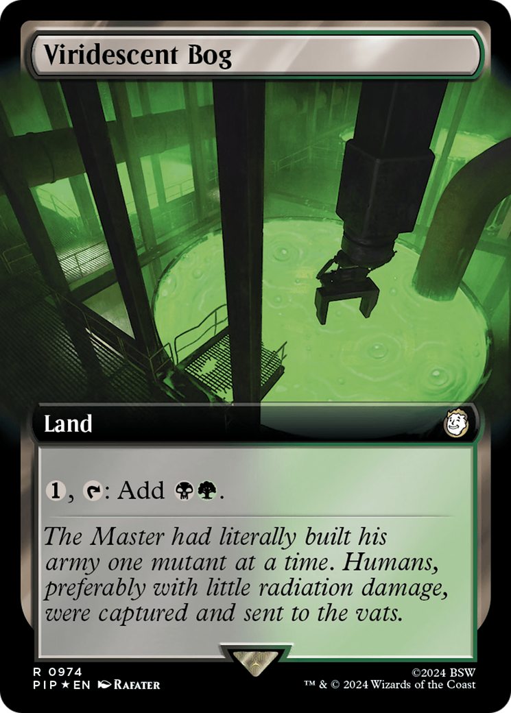 Viridescent Bog (Extended Art) (Surge Foil) [Fallout] | Fandemonia Ltd