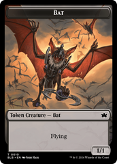 Bat // Warren Warleader Double-Sided Token [Bloomburrow Tokens] | Fandemonia Ltd