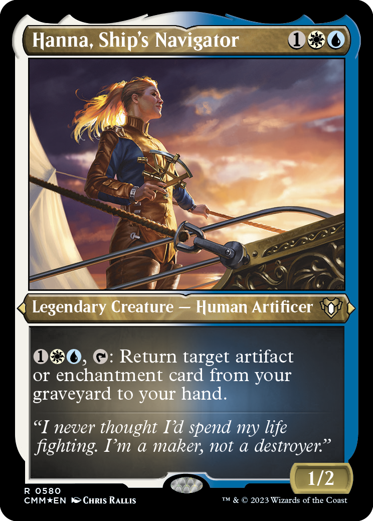 Hanna, Ship's Navigator (Foil Etched) [Commander Masters] | Fandemonia Ltd