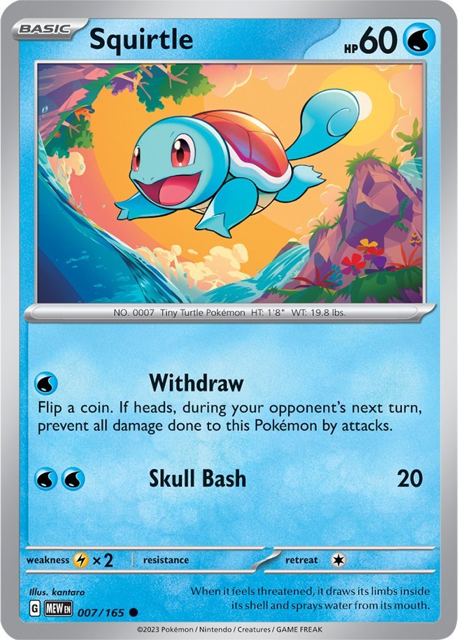 Squirtle (007/165) [Scarlet & Violet: 151] | Fandemonia Ltd