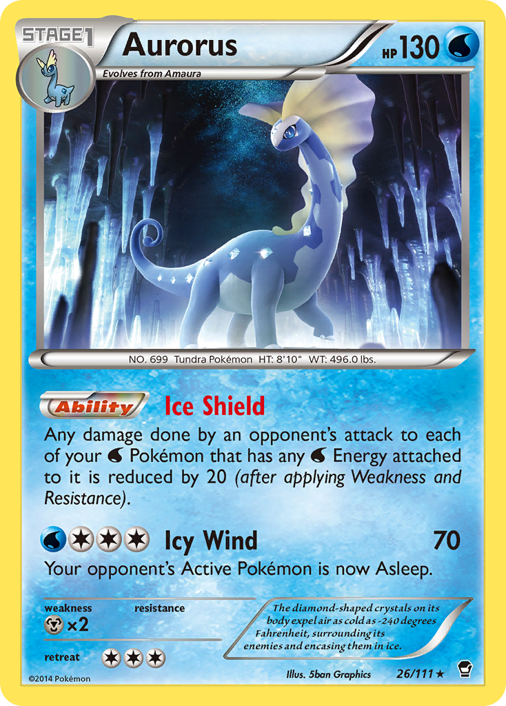 Aurorus (26/111) [XY: Furious Fists] | Fandemonia Ltd