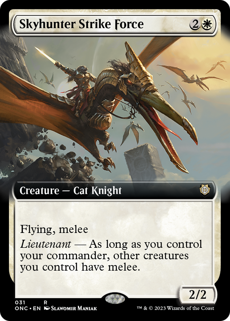 Skyhunter Strike Force (Extended Art) [Phyrexia: All Will Be One Commander] | Fandemonia Ltd