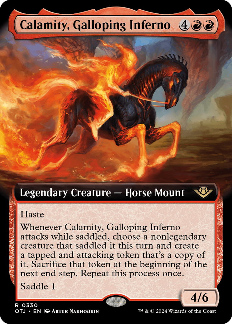 Calamity, Galloping Inferno (Extended Art) [Outlaws of Thunder Junction] | Fandemonia Ltd