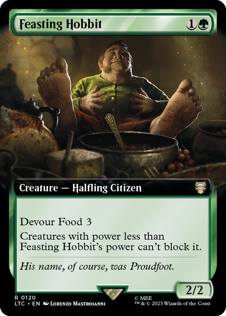 Feasting Hobbit (Extended Art) [The Lord of the Rings: Tales of Middle-Earth Commander] | Fandemonia Ltd