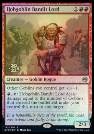 Hobgoblin Bandit Lord [Dungeons & Dragons: Adventures in the Forgotten Realms Prerelease Promos] | Fandemonia Ltd