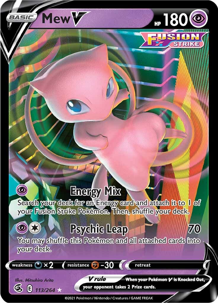 Mew V (113/264) [Sword & Shield: Fusion Strike] | Fandemonia Ltd