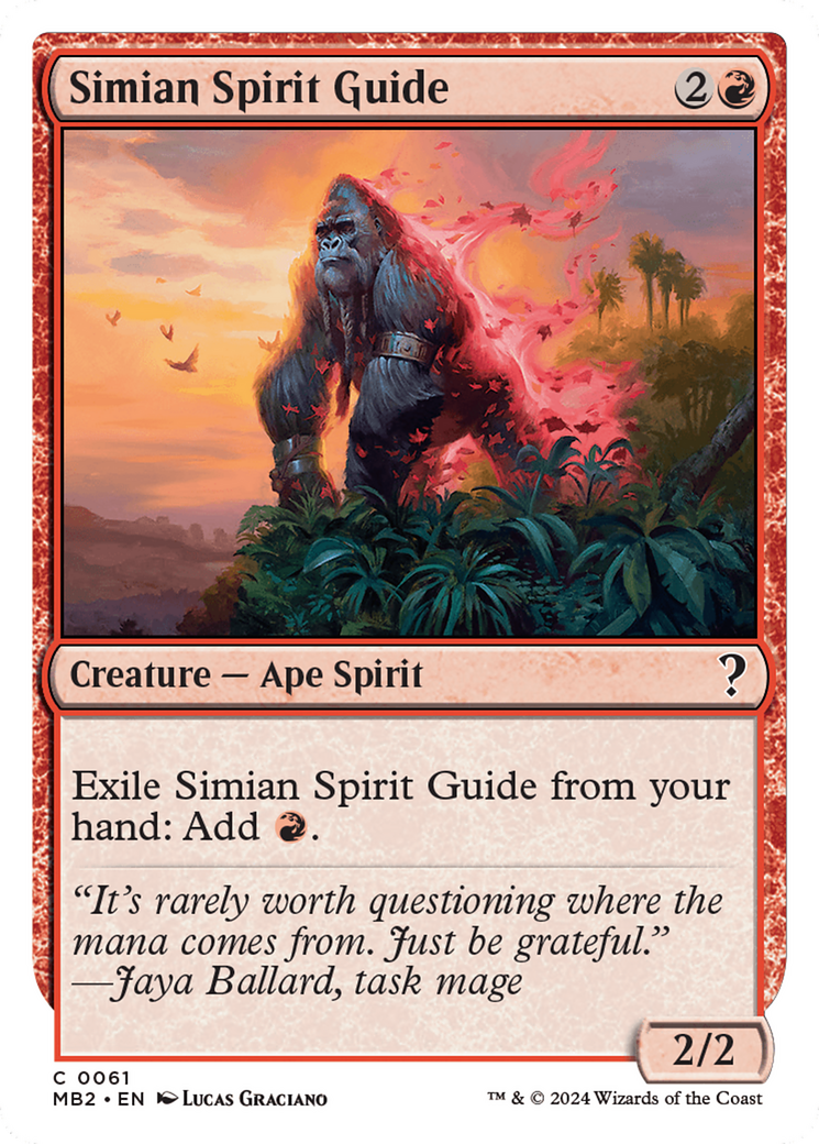 Simian Spirit Guide (White Border) [Mystery Booster 2] | Fandemonia Ltd