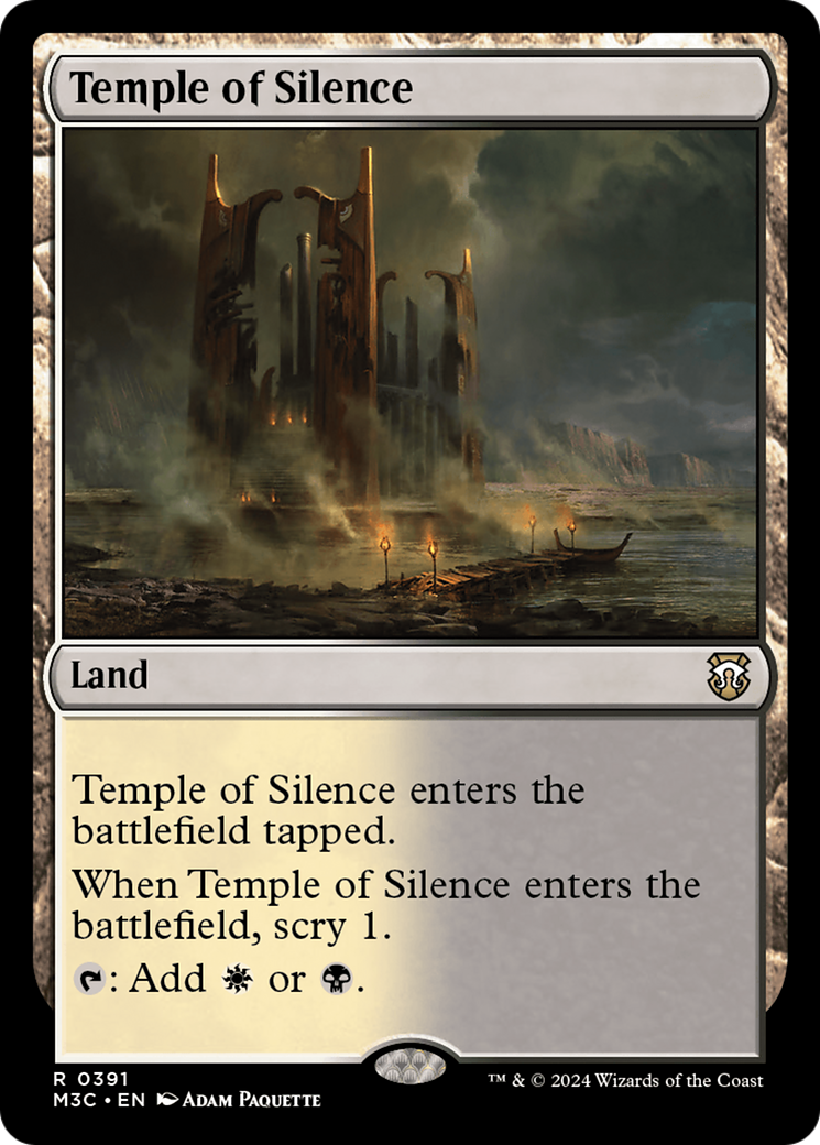 Temple of Silence (Ripple Foil) [Modern Horizons 3 Commander] | Fandemonia Ltd