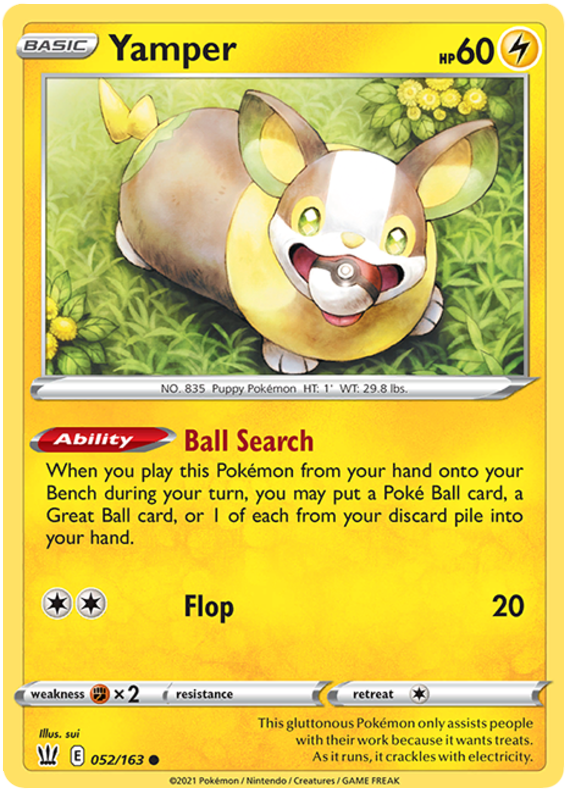 Yamper (052/163) [Sword & Shield: Battle Styles] | Fandemonia Ltd