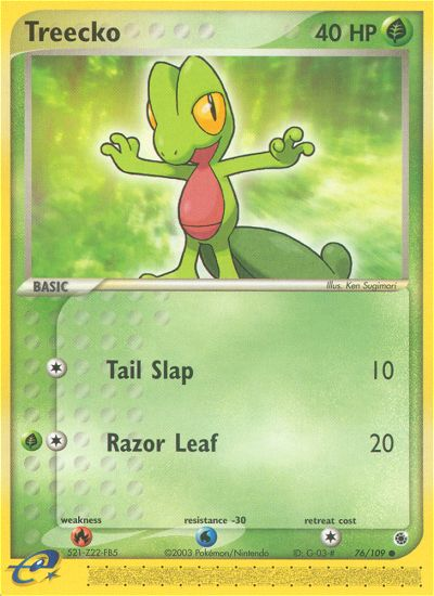 Treecko (76/109) [EX: Ruby & Sapphire] | Fandemonia Ltd