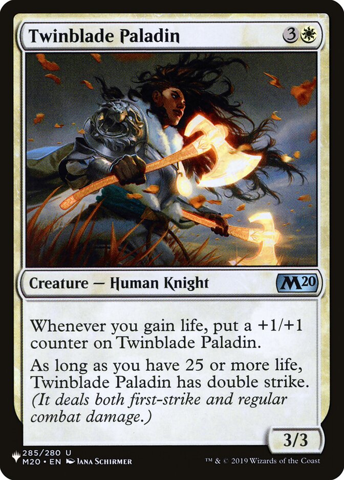 Twinblade Paladin [The List] | Fandemonia Ltd