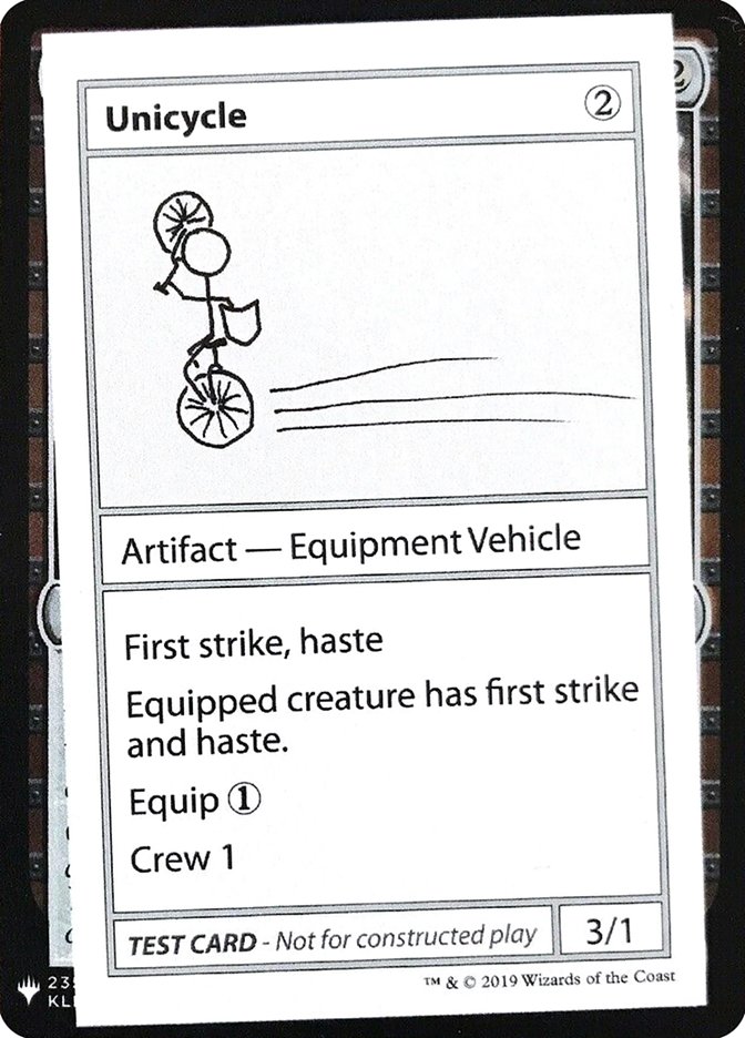 Unicycle [Mystery Booster Playtest Cards] | Fandemonia Ltd