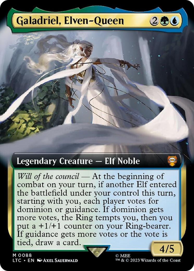 Galadriel, Elven-Queen (Extended Art) [The Lord of the Rings: Tales of Middle-Earth Commander] | Fandemonia Ltd