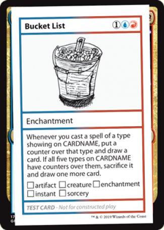 Bucket List (2021 Edition) [Mystery Booster Playtest Cards] | Fandemonia Ltd