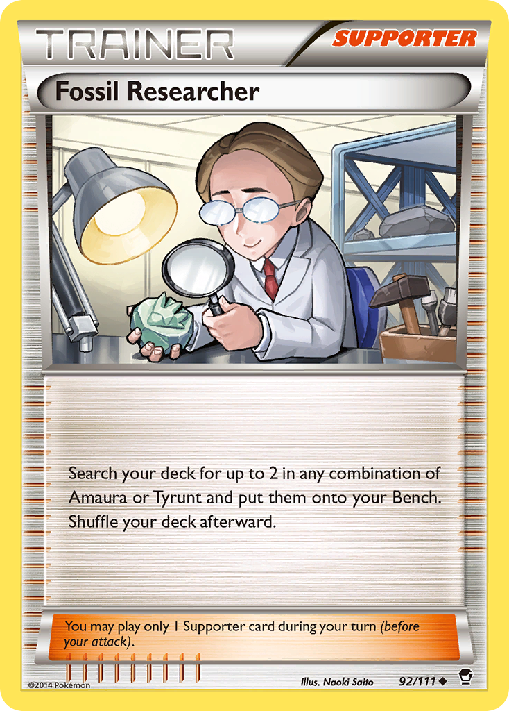 Fossil Researcher (92/111) [XY: Furious Fists] | Fandemonia Ltd