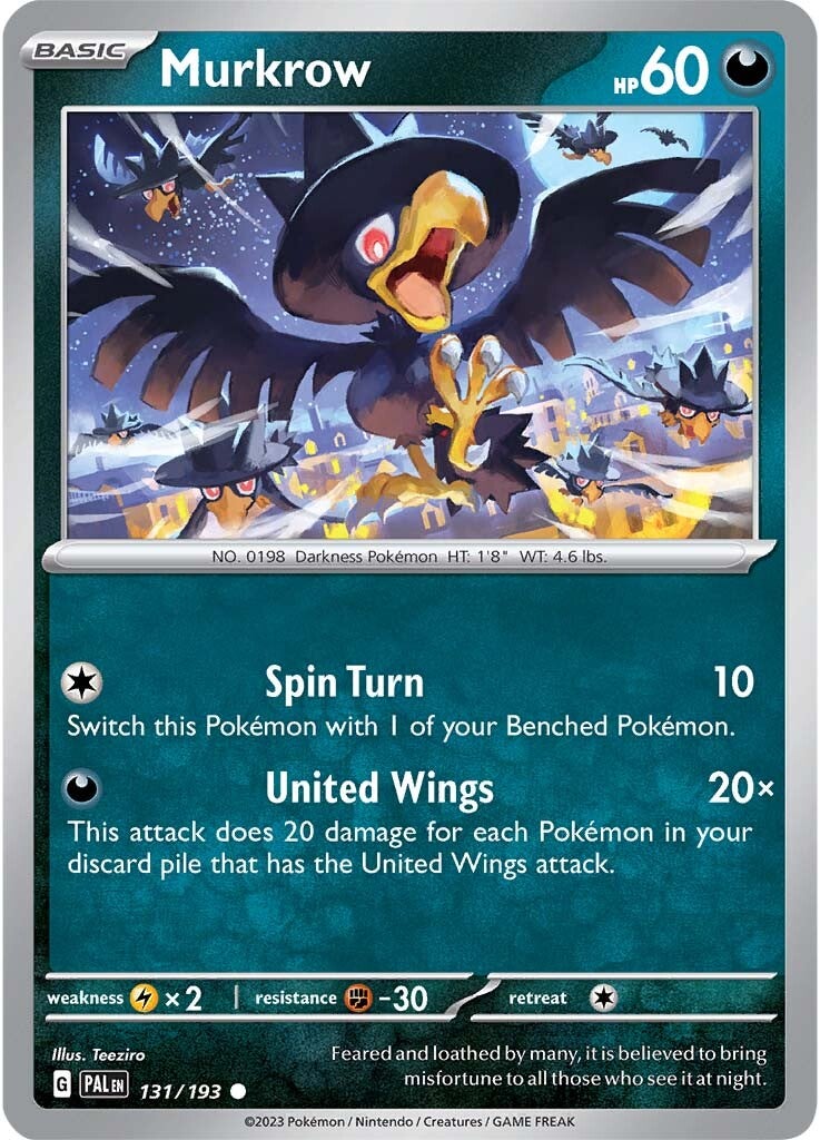 Murkrow (131/193) [Scarlet & Violet: Paldea Evolved] | Fandemonia Ltd