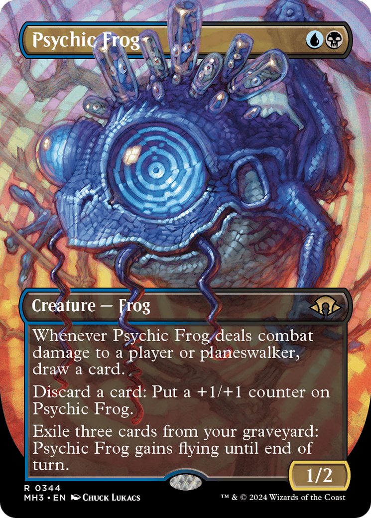 Psychic Frog (Borderless) [Modern Horizons 3] | Fandemonia Ltd