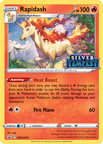 Rapidash (SWSH270) (Prerelease) [Sword & Shield: Black Star Promos] | Fandemonia Ltd